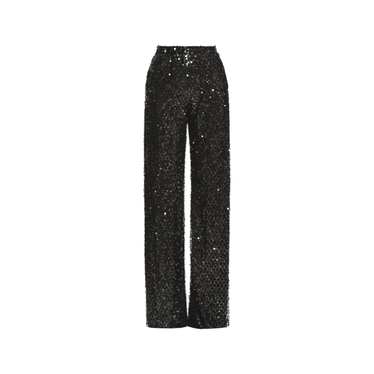 Oscar de la Renta Floating Sequin Pant - Oscar de la Renta Pants - American Couture - Shop at Luxury Shoes 