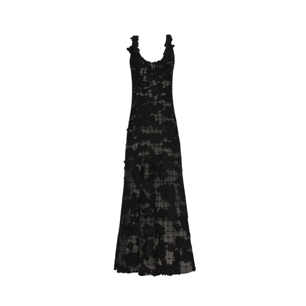 Oscar de la Renta Floral Cutout Threadwork Gown - Oscar de la Renta Dresses - American Couture - Shop at Luxury Shoes 