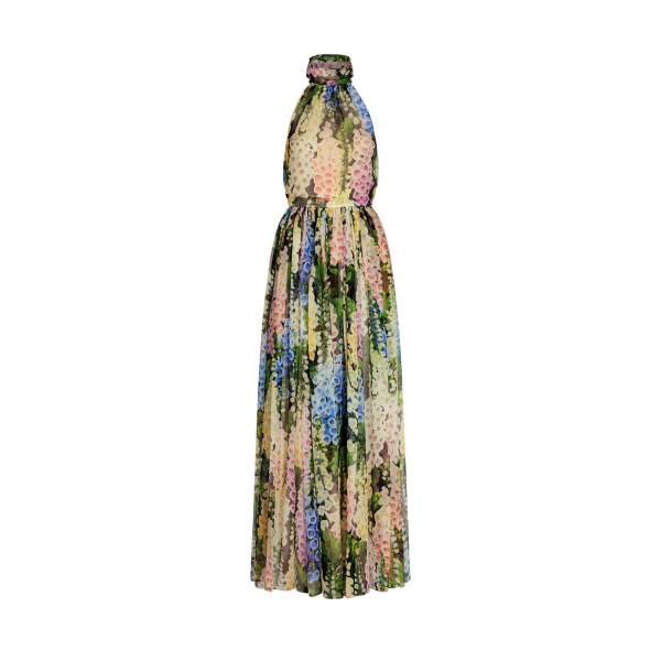 Oscar de la Renta Foxglove Chiffon Gown - Oscar de la Renta Dresses - American Couture - Shop at Luxury Shoes 