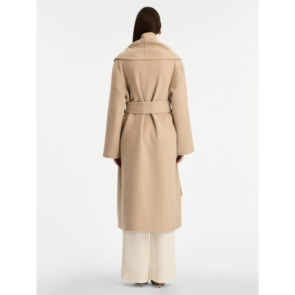 Oscar de la Renta Foxglove Embroidered Wool Coat - Oscar de la Renta Coats - American Couture - Shop at Luxury Shoes 