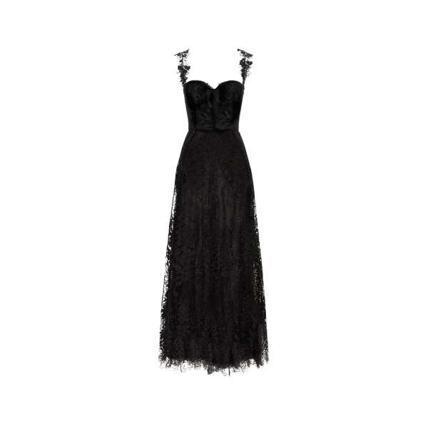 Oscar de la Renta Foxglove Guipure Cocktail Dress - Oscar de la Renta Dresses - American Couture - Shop at Luxury Shoes 