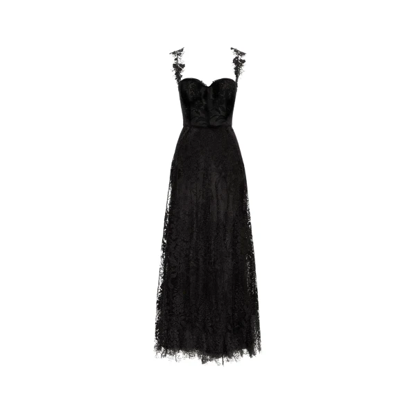 Oscar de la Renta Foxglove Guipure Cocktail Dress - Oscar de la Renta Dresses - American Couture - Shop at Luxury Shoes 