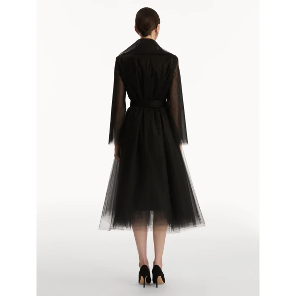 Oscar de la Renta Foxglove Sequin Embroidered Opera Coat - Oscar de la Renta Coats - American Couture - Shop at Luxury Shoes 
