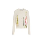 Oscar de la Renta Foxglove Threadwork Cardigan - Oscar de la Renta Knitwear - American Couture - Shop at Luxury Shoes 
