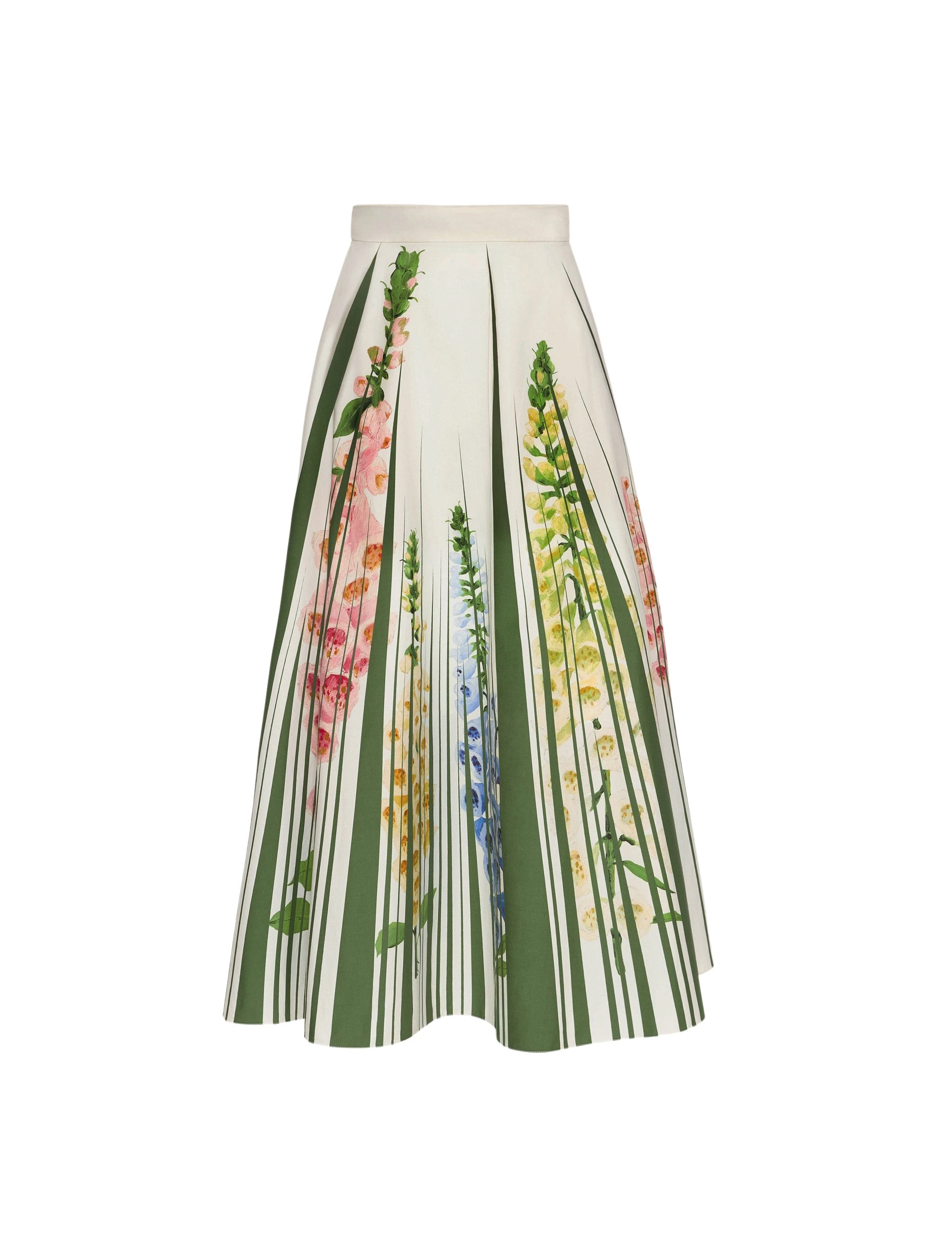 Foxglove-Trompe-Loeil-Cotton-Poplin-Skirt-Oscar-de-la-Renta-Skirts78747_nobg Oscar de la Renta Foxglove Trompe L’oeil Cotton Poplin Skirt - Oscar de la Renta Skirts - American Couture - Shop at Luxury Shoes