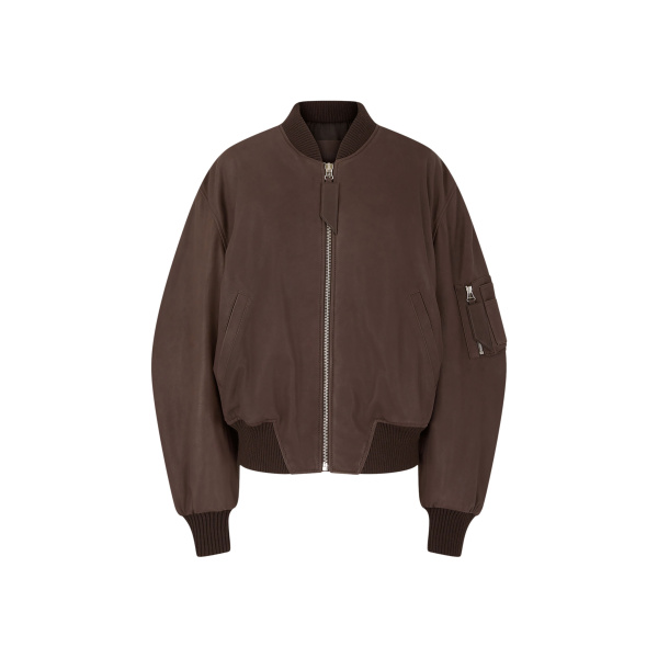 The Attico Ganache ''Anja'' Bomber - The Attico Jackets - Designed by Gilda Ambrosio & Giorgia Tordini - Shop at Luxury Shoes 