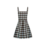 Oscar de la Renta Gingham Cotton Poplin Sleeveless Dress - Oscar de la Renta Dresses - American Couture - Shop at Luxury Shoes 