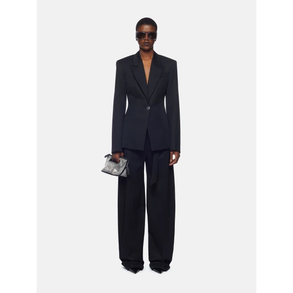 The Attico 'Glen'' Black Blazer - The Attico Jackets - Designed by Gilda Ambrosio & Giorgia Tordini - Shop at Luxury Shoes 