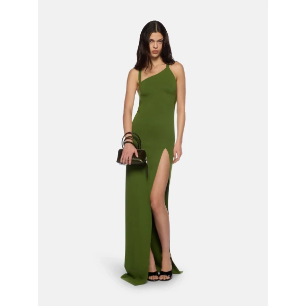 The Attico Green Long Dress - The Attico Dresses - Designed by Gilda Ambrosio & Giorgia Tordini - Shop at Luxury Shoes 