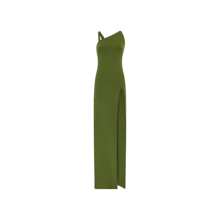 The Attico Green Long Dress - The Attico Dresses - Designed by Gilda Ambrosio & Giorgia Tordini - Shop at Luxury Shoes 