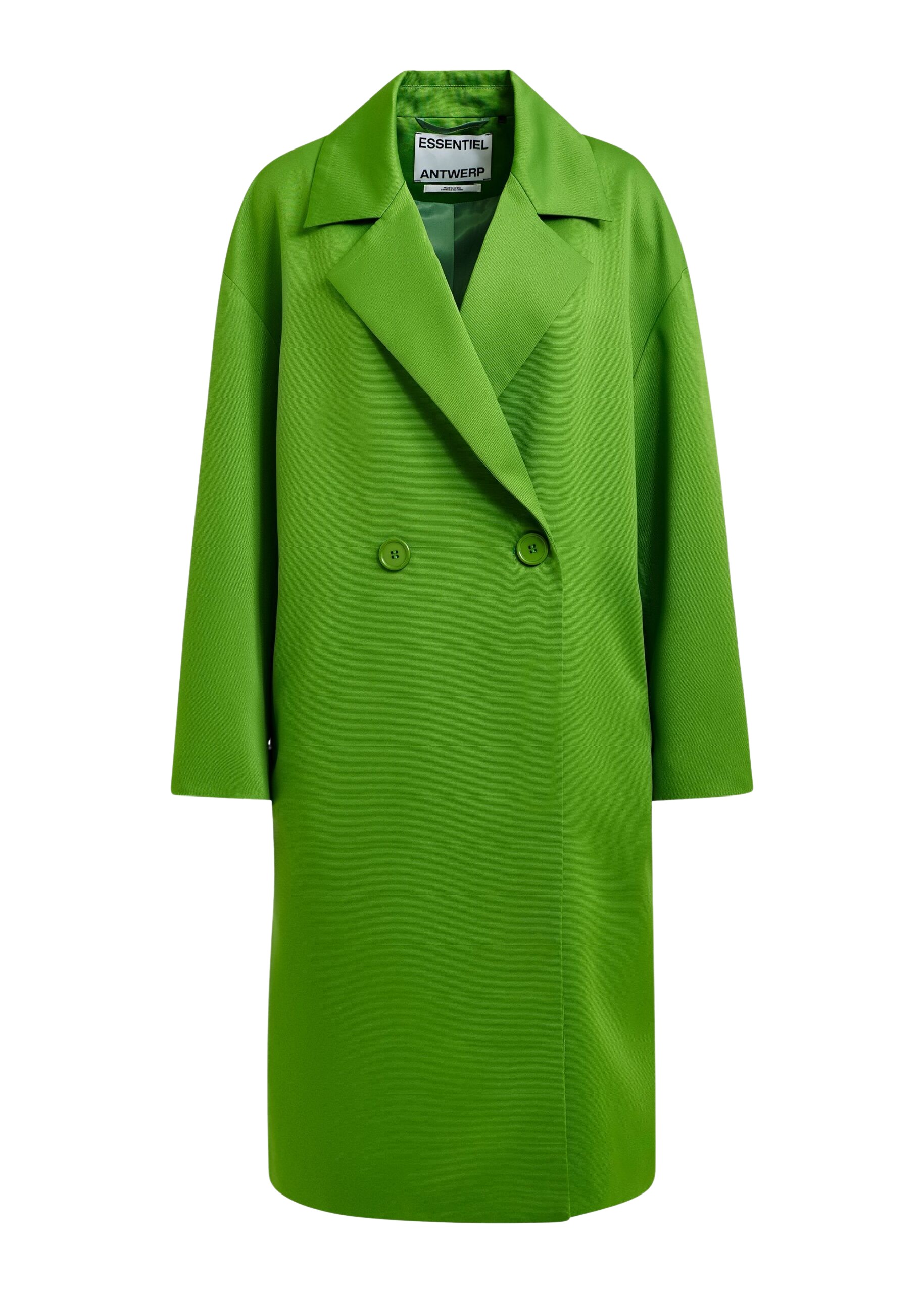 Essentiel Antwerp Green double-breasted coat