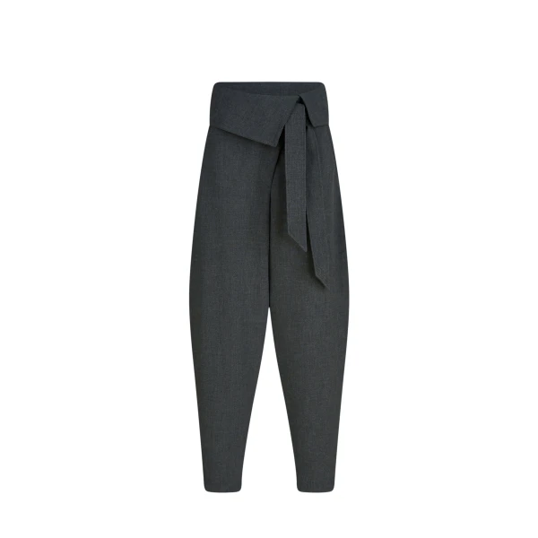 The Attico Grey Long Pant - The Attico Pants - Designed by Gilda Ambrosio & Giorgia Tordini - Shop at Luxury Shoes 