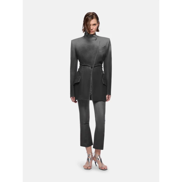 The Attico Grey Melange Jacket - The Attico Jackets - Designed by Gilda Ambrosio & Giorgia Tordini - Shop at Luxury Shoes 