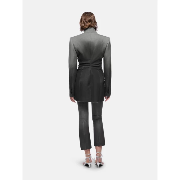 The Attico Grey Melange Jacket - The Attico Jackets - Designed by Gilda Ambrosio & Giorgia Tordini - Shop at Luxury Shoes 