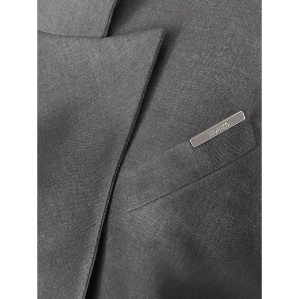 The Attico Grey Melange Jacket - The Attico Jackets - Designed by Gilda Ambrosio & Giorgia Tordini - Shop at Luxury Shoes 