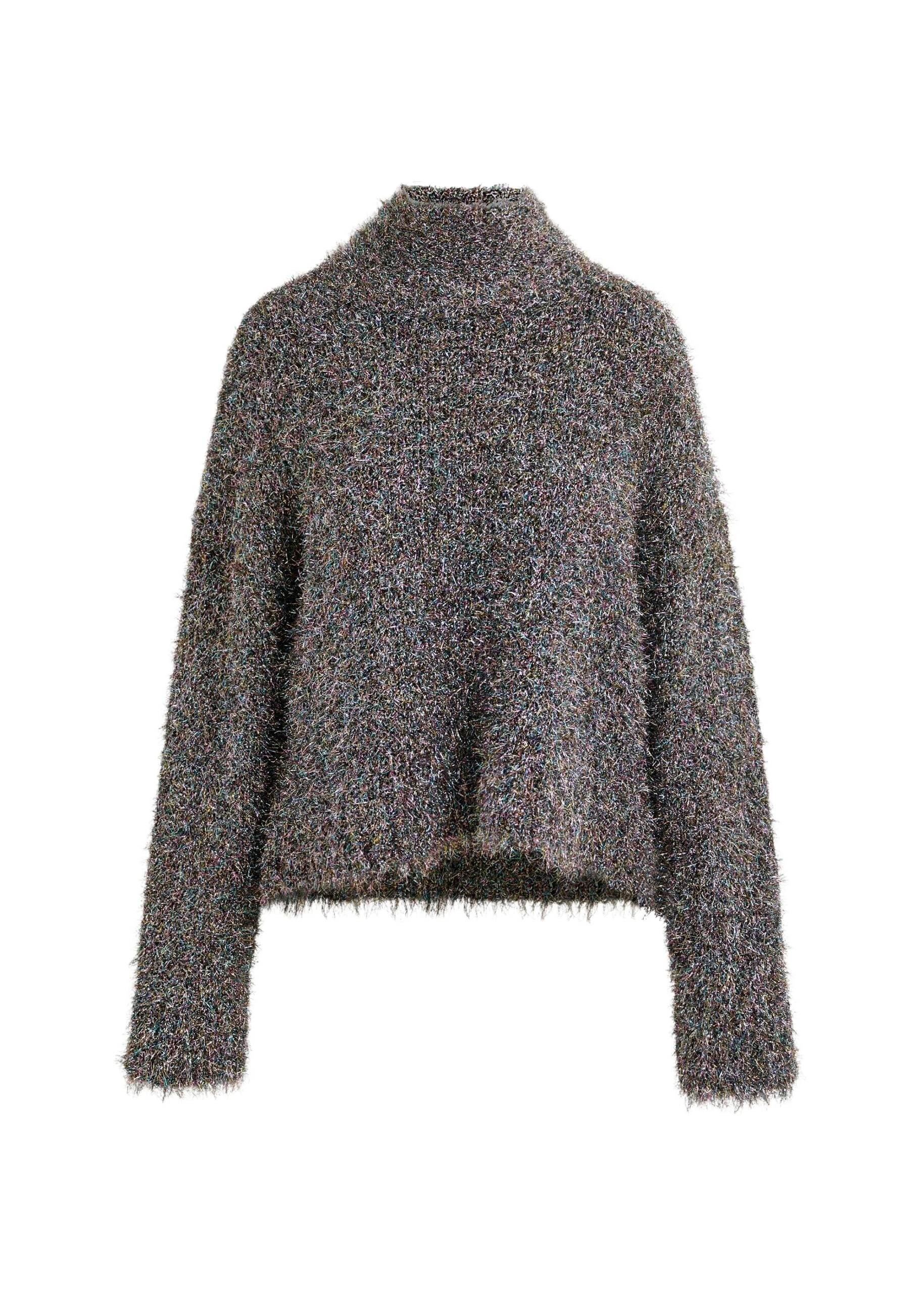 Grey-metallic-mock-neck-sweater-with-pussy-bow-tie-Essentiel-Antwerp-Knitwear-scaled39280_nobg Essentiel Antwerp Grey metallic mock-neck sweater with pussy-bow tie - Essentiel Antwerp Knitwear - Colorful Belgian Design - Shop at Luxury Shoes