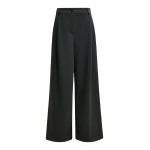 Essentiel Antwerp Grey wide-leg pants with inverted pleat detail - Essentiel Antwerp Pants - Colorful Belgian Design - Shop at Luxury Shoes 