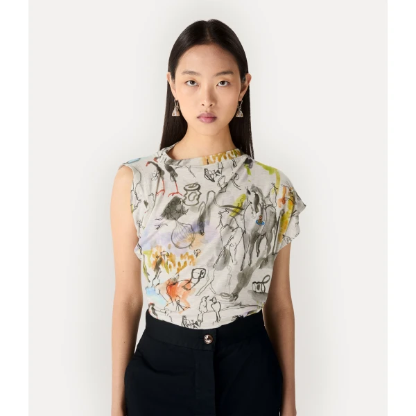 Vivienne Westwood Hebo Top - Vivienne Westwood Tops - Punk Luxury - Shop at Luxury Shoes 