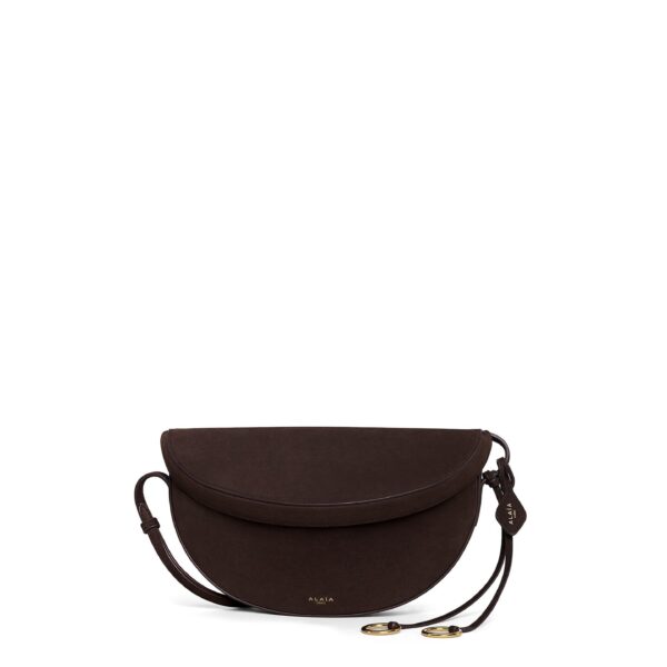 Alaia Hip East West Bag In Nubuck