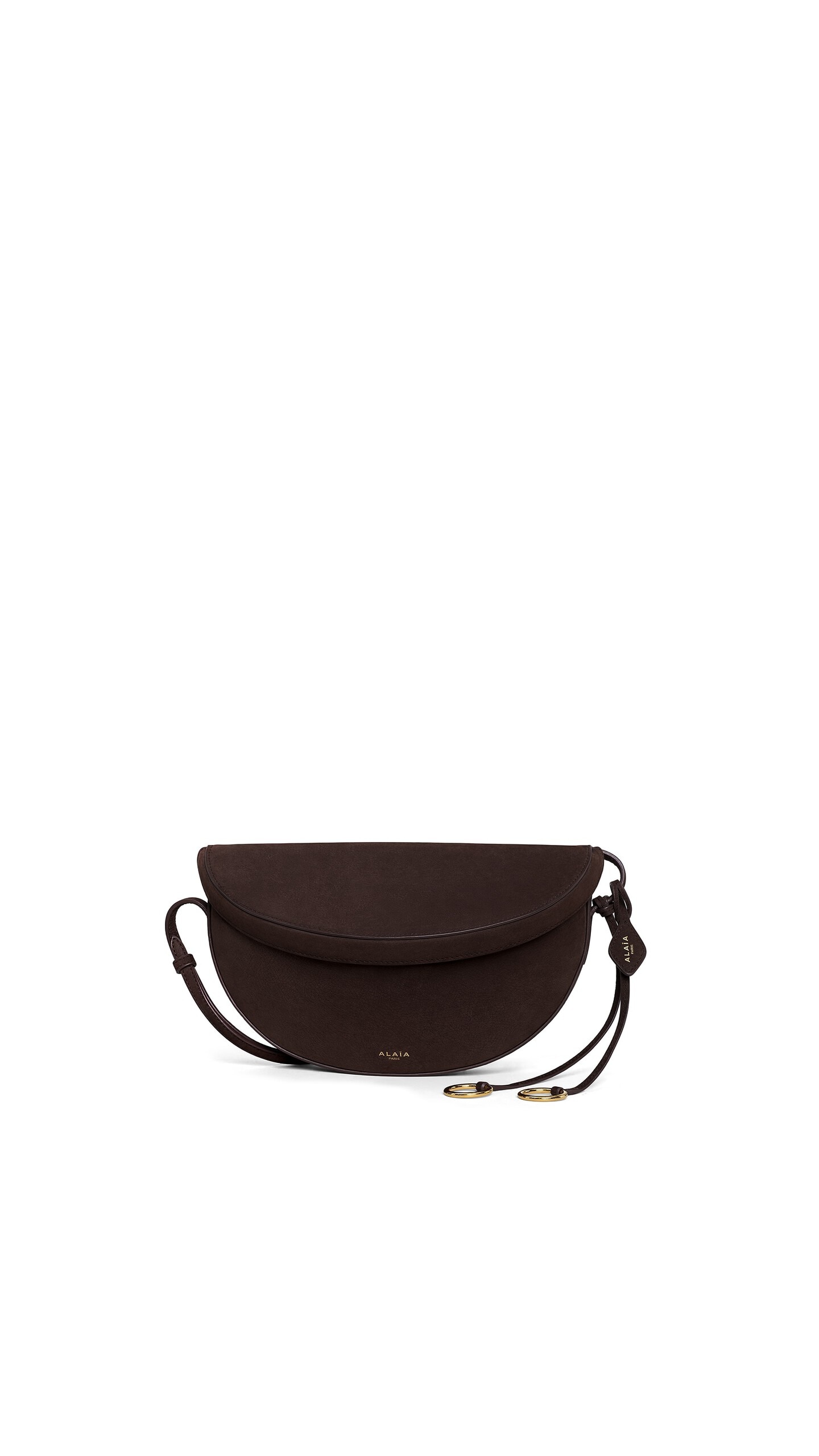 Alaïa Hip East West Bag In Nubuck - Alaia Bags - Laser Cut Luxury - Shop at Luxury Shoes 