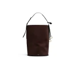 Alaïa Hip Large Bucket Bag In Suede - Alaia Bags - Laser Cut Luxury - Shop at Luxury Shoes 