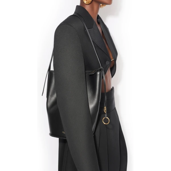 Alaïa Hip Small Bucket Bag In Calfskin - Alaia Bags - Laser Cut Luxury - Shop at Luxury Shoes 