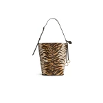 Alaïa Hip Small Bucket Bag In Haircalf - Alaia Bags - Laser Cut Luxury - Shop at Luxury Shoes 