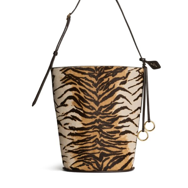 Alaia Hip Small Bucket Bag In Haircalf