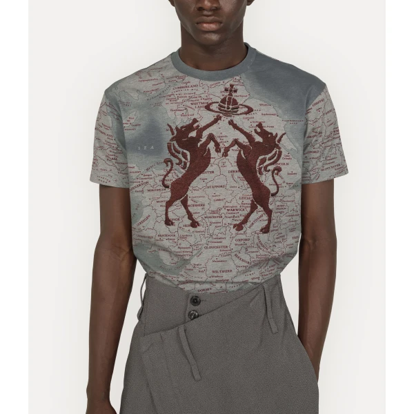 Vivienne Westwood Horses Classic T-shirt - Vivienne Westwood Tops - Punk Luxury - Shop at Luxury Shoes 