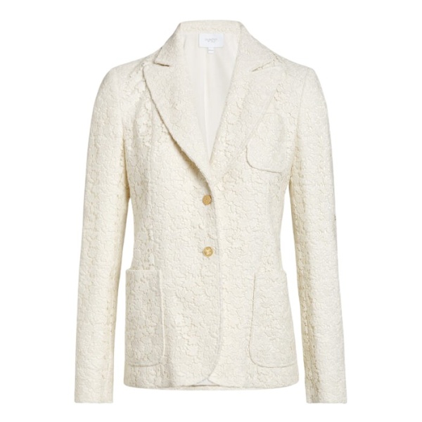 Giambattista Valli Ivory Daisies Macramé Jacket - Giambattista Valli Jackets - Romantic Couture - Shop at Luxury Shoes 