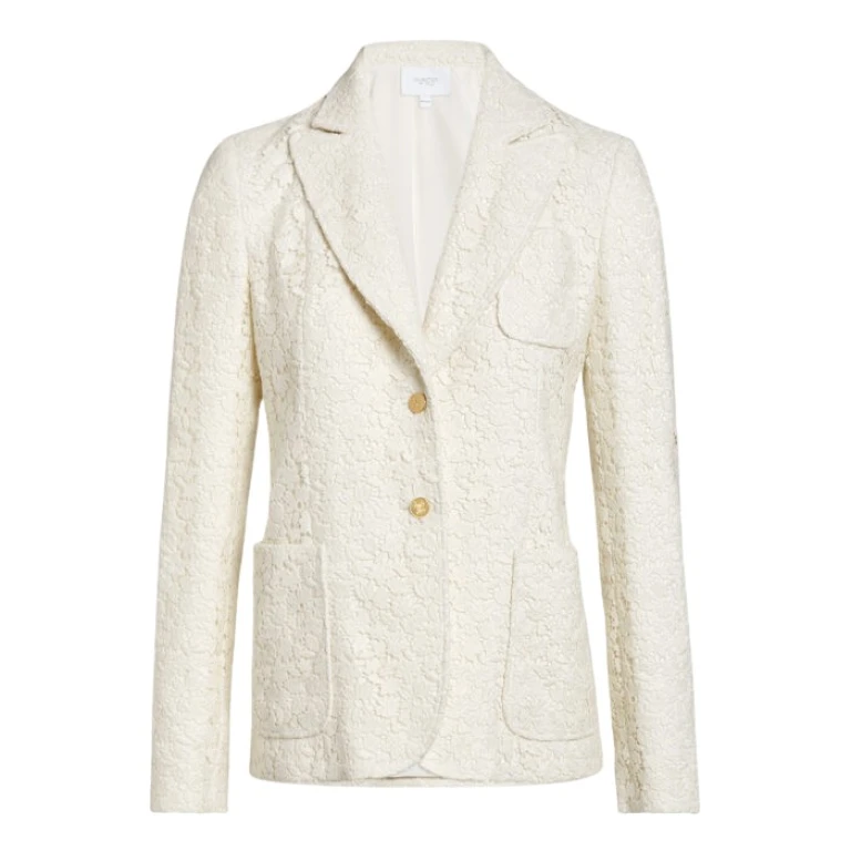 Giambattista Valli Ivory Daisies Macramé Jacket - Giambattista Valli Jackets - Romantic Couture - Shop at Luxury Shoes 