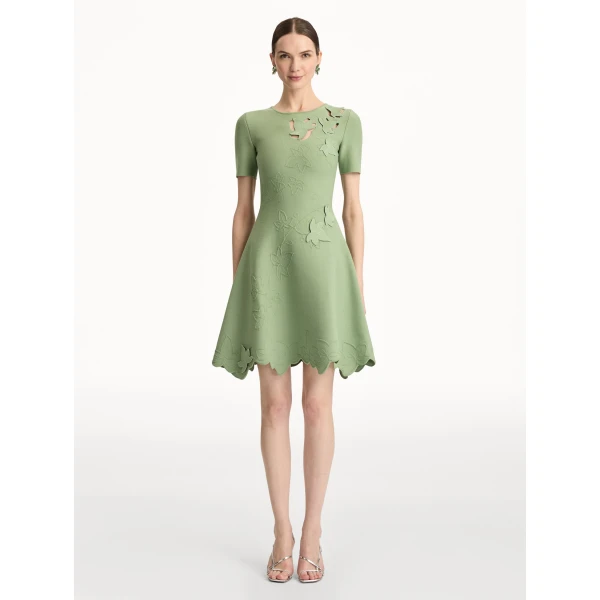 Oscar de la Renta Ivy Cutout Knit Dress - Oscar de la Renta Dresses - American Couture - Shop at Luxury Shoes 