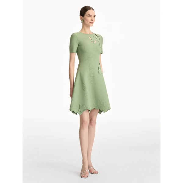 Oscar de la Renta Ivy Cutout Knit Dress - Oscar de la Renta Dresses - American Couture - Shop at Luxury Shoes 