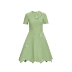 Oscar de la Renta Ivy Cutout Knit Dress - Oscar de la Renta Dresses - American Couture - Shop at Luxury Shoes 