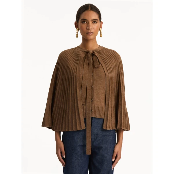 Oscar de la Renta Knit Capelet - Oscar de la Renta Jackets - American Couture - Shop at Luxury Shoes 