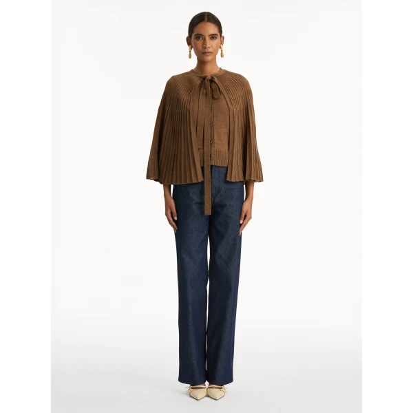 Oscar de la Renta Knit Capelet - Oscar de la Renta Jackets - American Couture - Shop at Luxury Shoes 