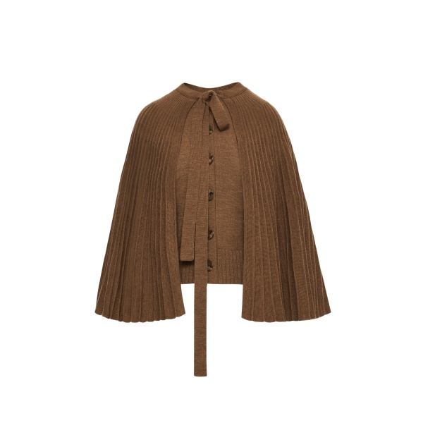 Oscar de la Renta Knit Capelet - Oscar de la Renta Jackets - American Couture - Shop at Luxury Shoes 