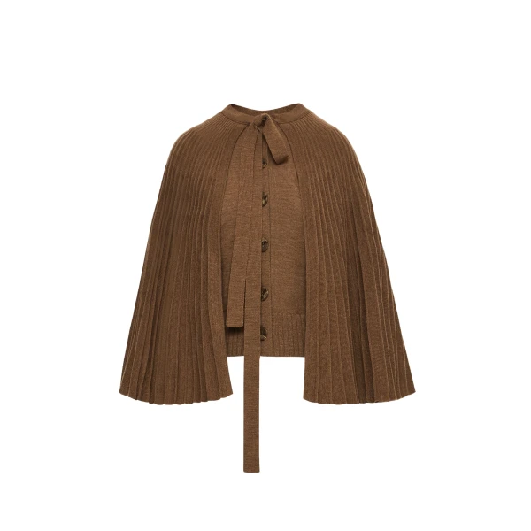 Oscar de la Renta Knit Capelet - Oscar de la Renta Jackets - American Couture - Shop at Luxury Shoes 