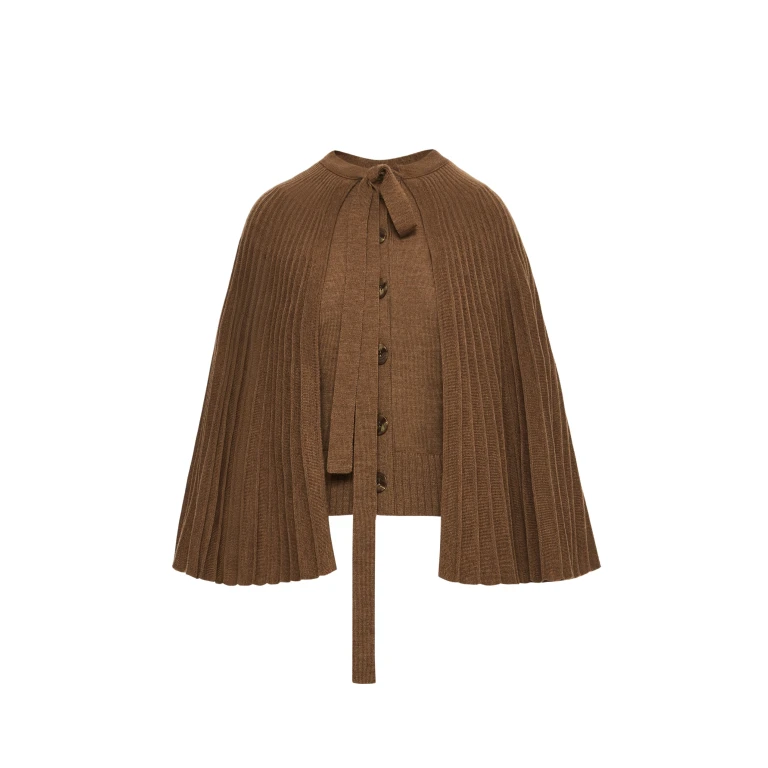 Oscar de la Renta Knit Capelet - Oscar de la Renta Jackets - American Couture - Shop at Luxury Shoes 