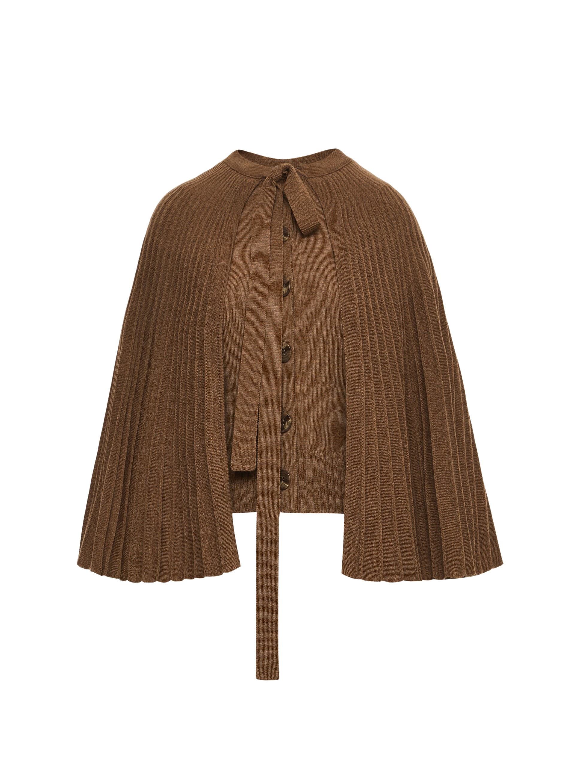 Oscar de la Renta Knit Capelet