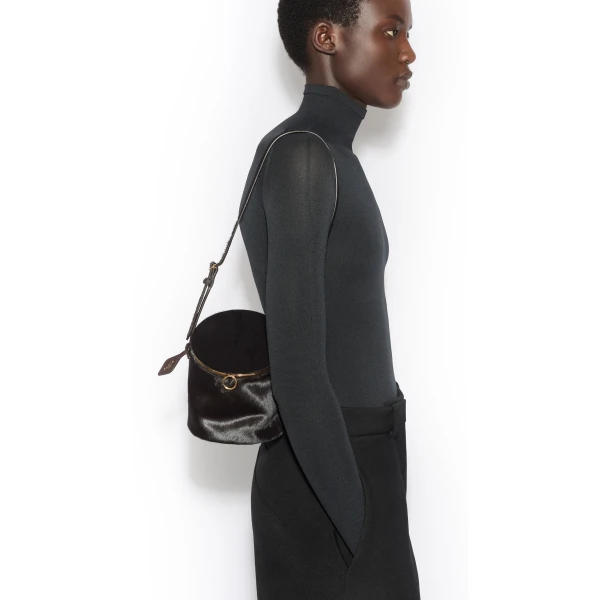 Alaïa La Canette Small Bag In Haircalf - Alaia Bags - Laser Cut Luxury - Shop at Luxury Shoes 