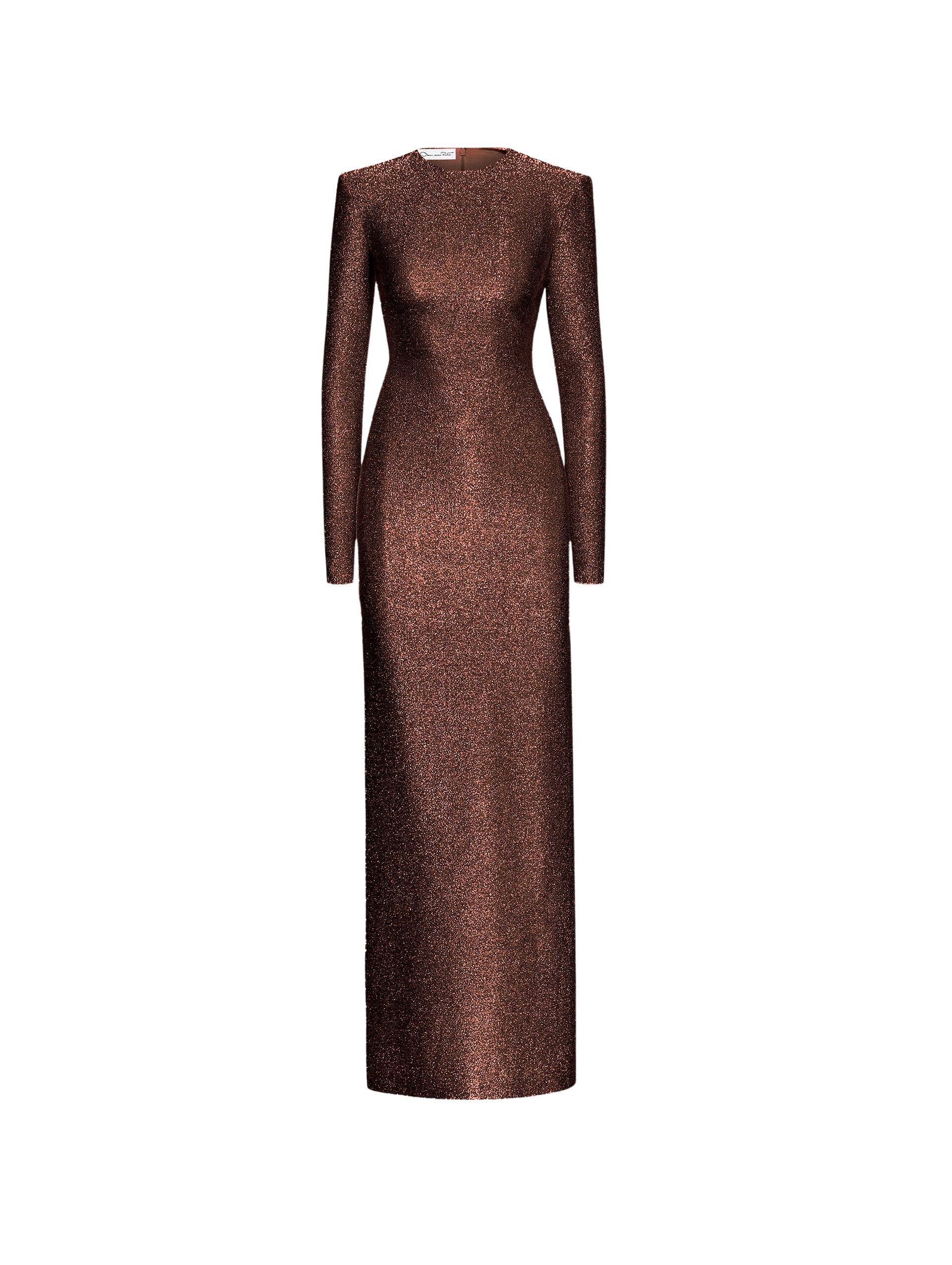 Oscar de la Renta Lamé Column Gown - Oscar de la Renta Dresses - American Couture - Shop at Luxury Shoes 