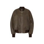 The Attico Lark Pirate Black ''Anja'' Bomber - The Attico Jackets - Designed by Gilda Ambrosio & Giorgia Tordini - Shop at Luxury Shoes 