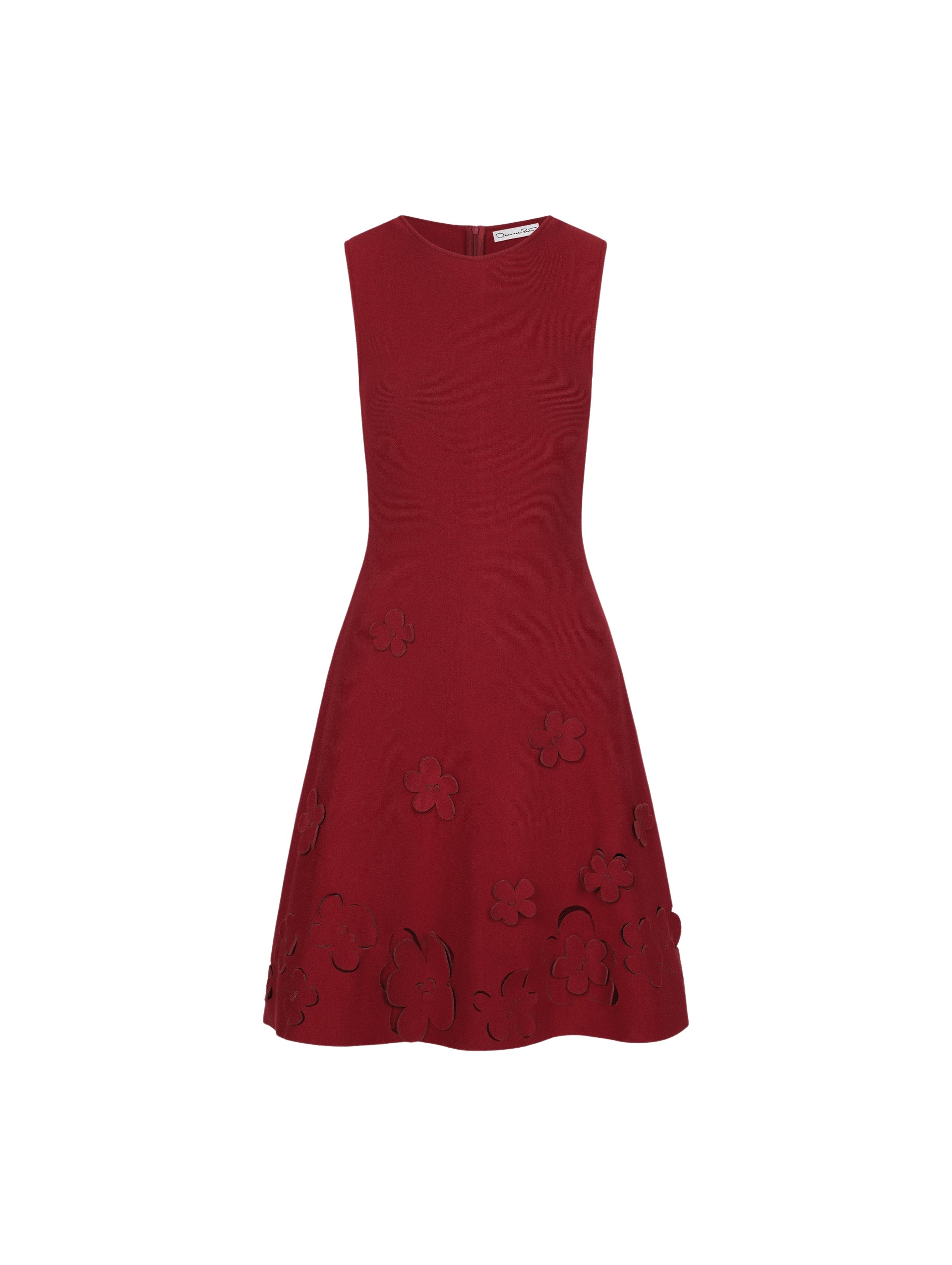 Oscar de la Renta Laser-Cut Floral Knit Dress - Oscar de la Renta Dresses - American Couture - Shop at Luxury Shoes 