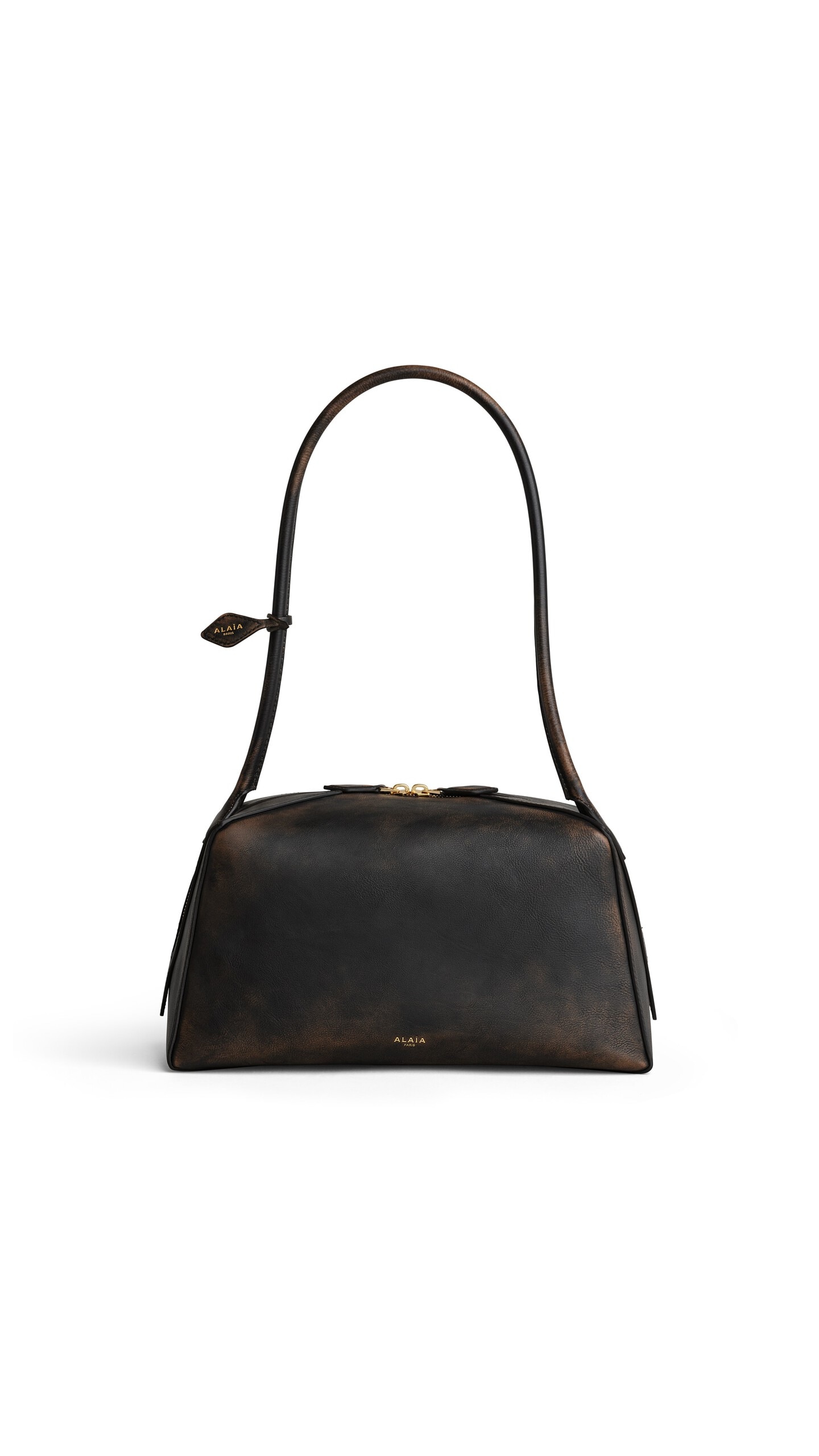 Alaïa Le Bouledogue Bag In Aged Leather - Alaia Bags - Laser Cut Luxury - Shop at Luxury Shoes 