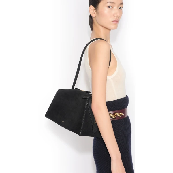 Alaïa Le Bouledogue Bag In Nubuck - Alaia Bags - Laser Cut Luxury - Shop at Luxury Shoes 