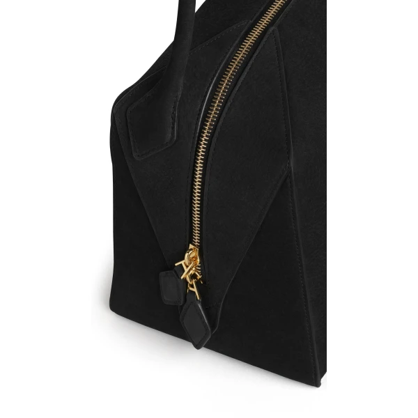Alaïa Le Bouledogue Bag In Nubuck - Alaia Bags - Laser Cut Luxury - Shop at Luxury Shoes 