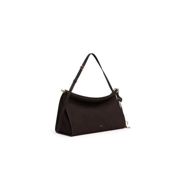 Alaïa Le Click East West Large Bag In Nubuck - Alaia Bags - Laser Cut Luxury - Shop at Luxury Shoes 