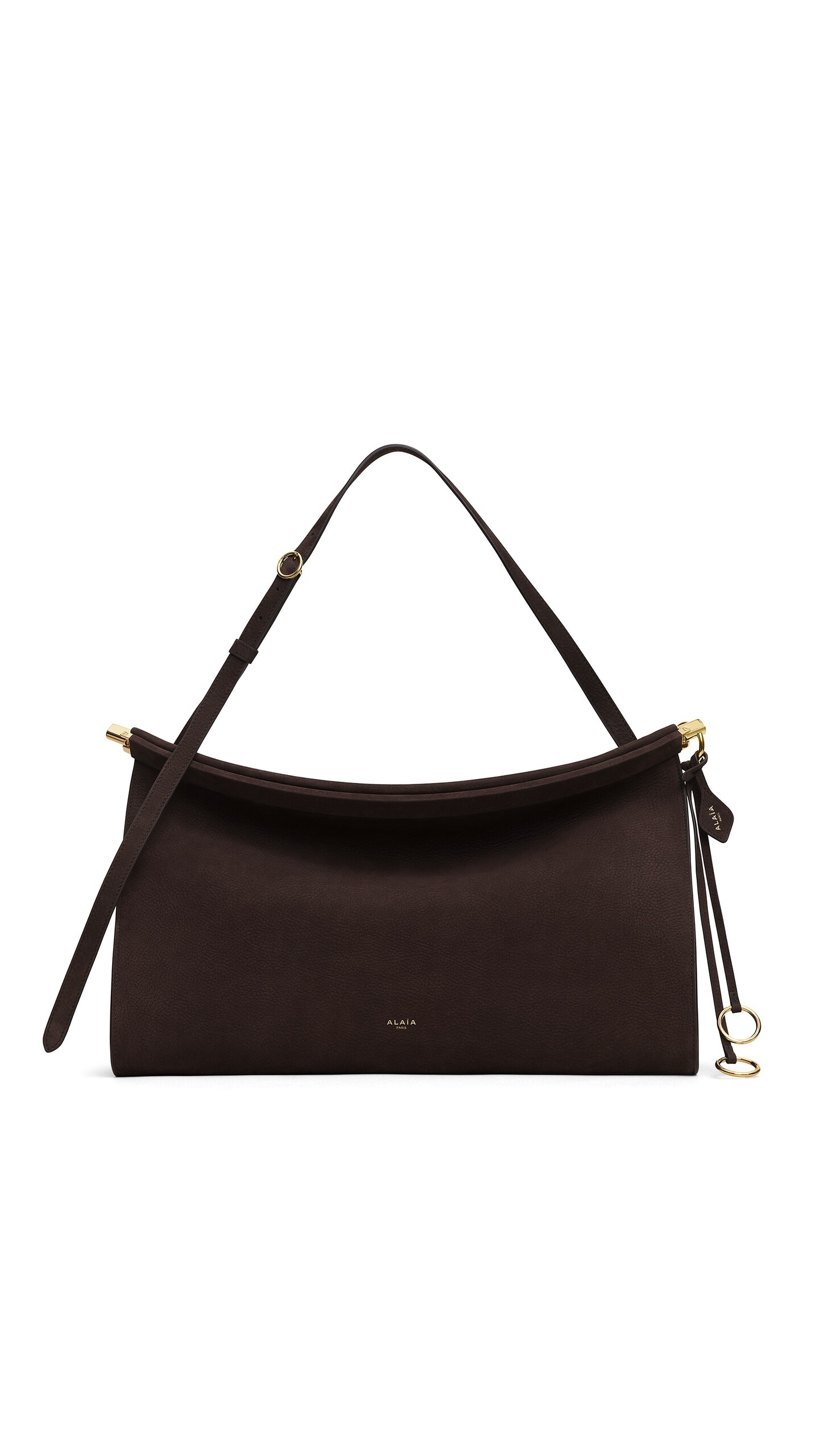 Alaïa Le Click East West Large Bag In Nubuck - Alaia Bags - Laser Cut Luxury - Shop at Luxury Shoes 