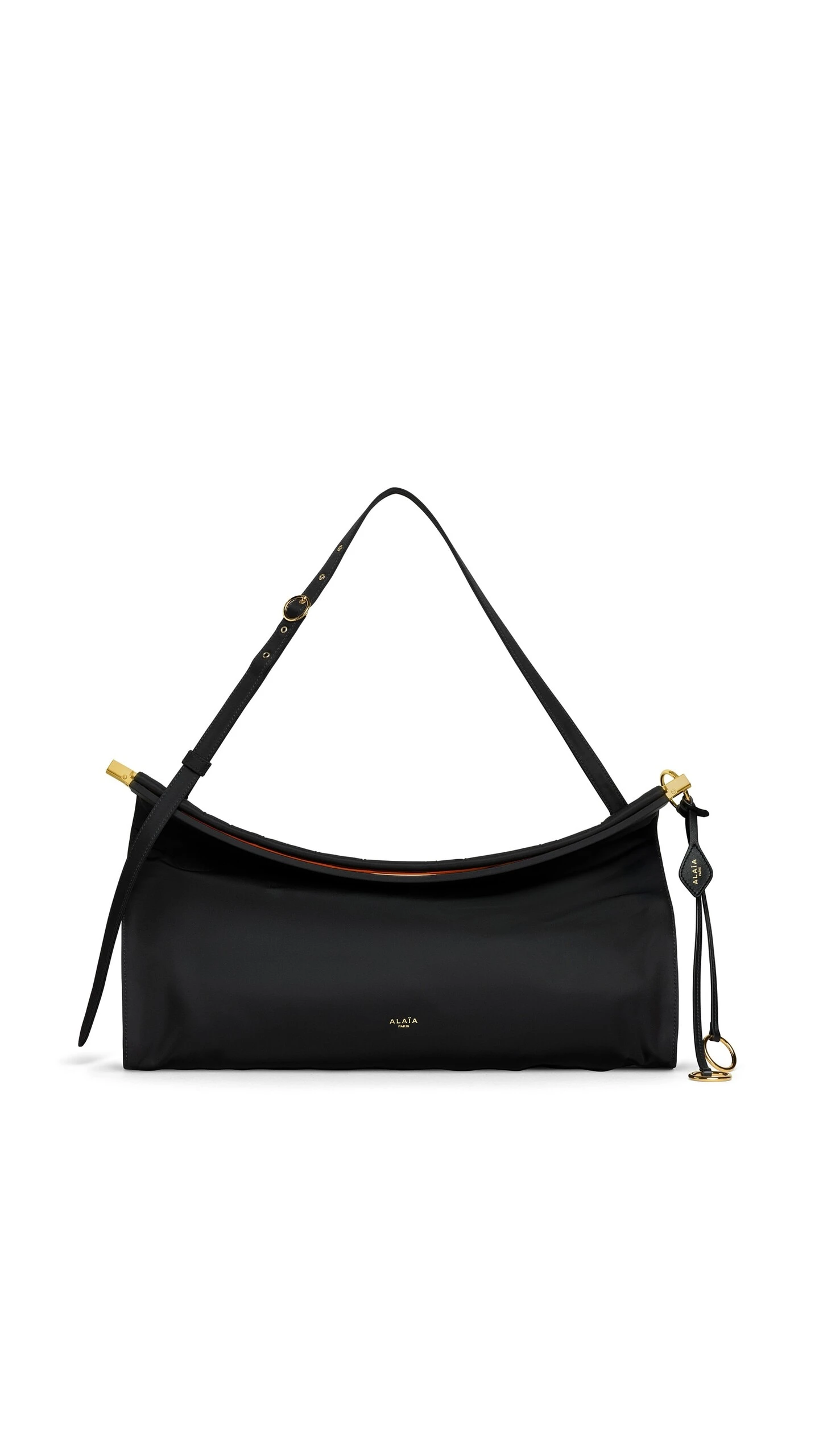 Alaïa Le Click East West Large Bag In Nylon - Alaia Bags - Laser Cut Luxury - Shop at Luxury Shoes Alaïa Le Click East West Large Bag In Nylon - Alaia Bags - Laser Cut Luxury - Shop at Luxury Shoes
